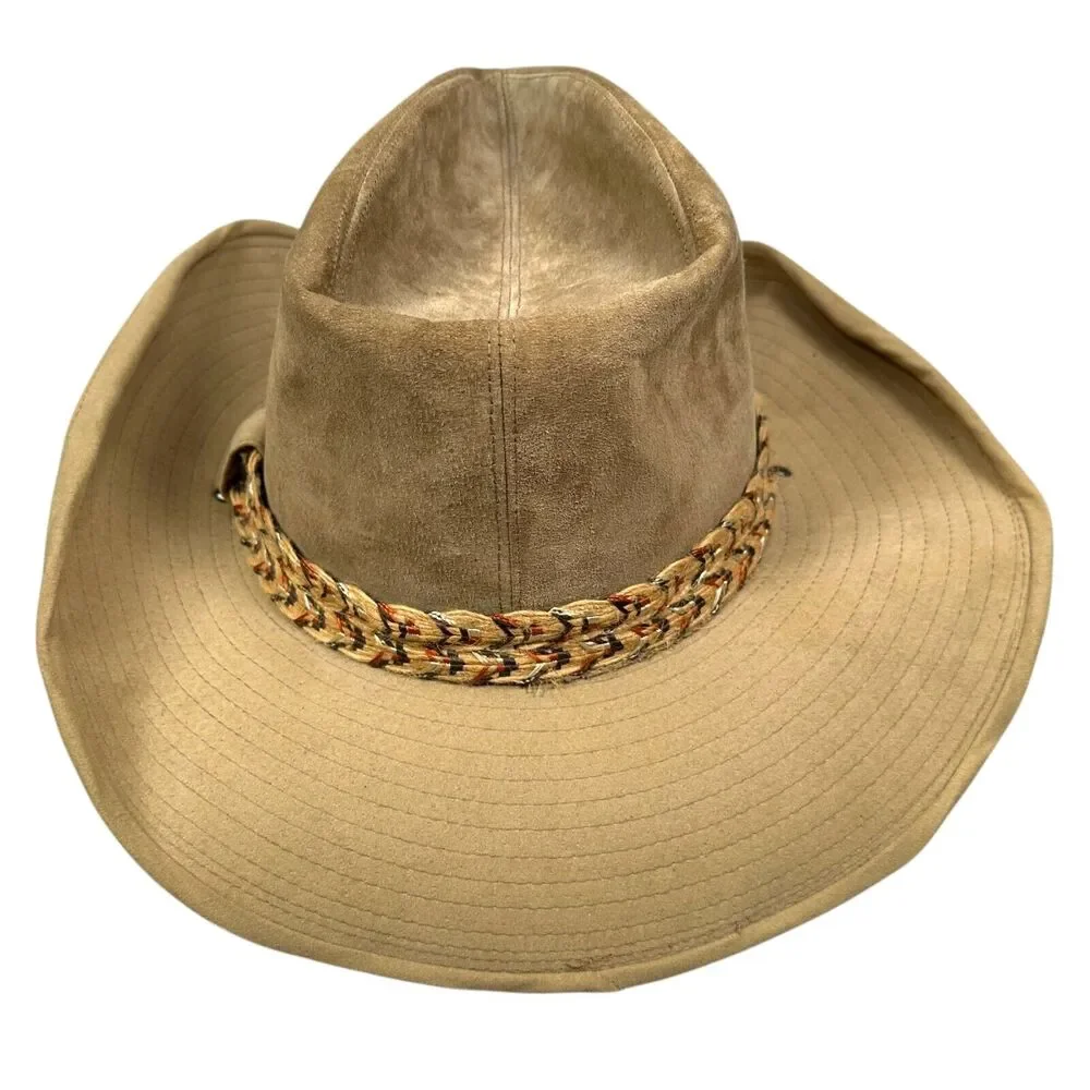 Resistol Stagecoach Cowboy Hat Men’s 7 Brown Wide Brim Western‎ Suede Leather
